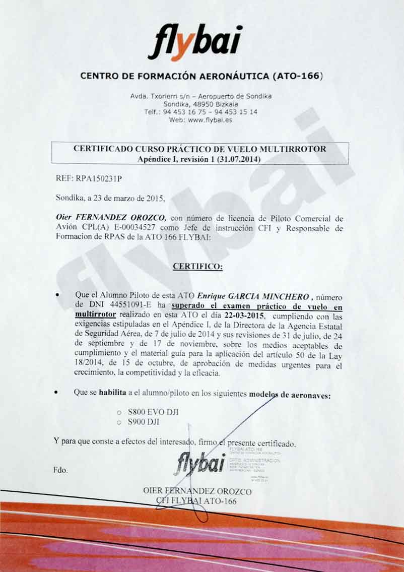 CERTIFICADO PILOTO